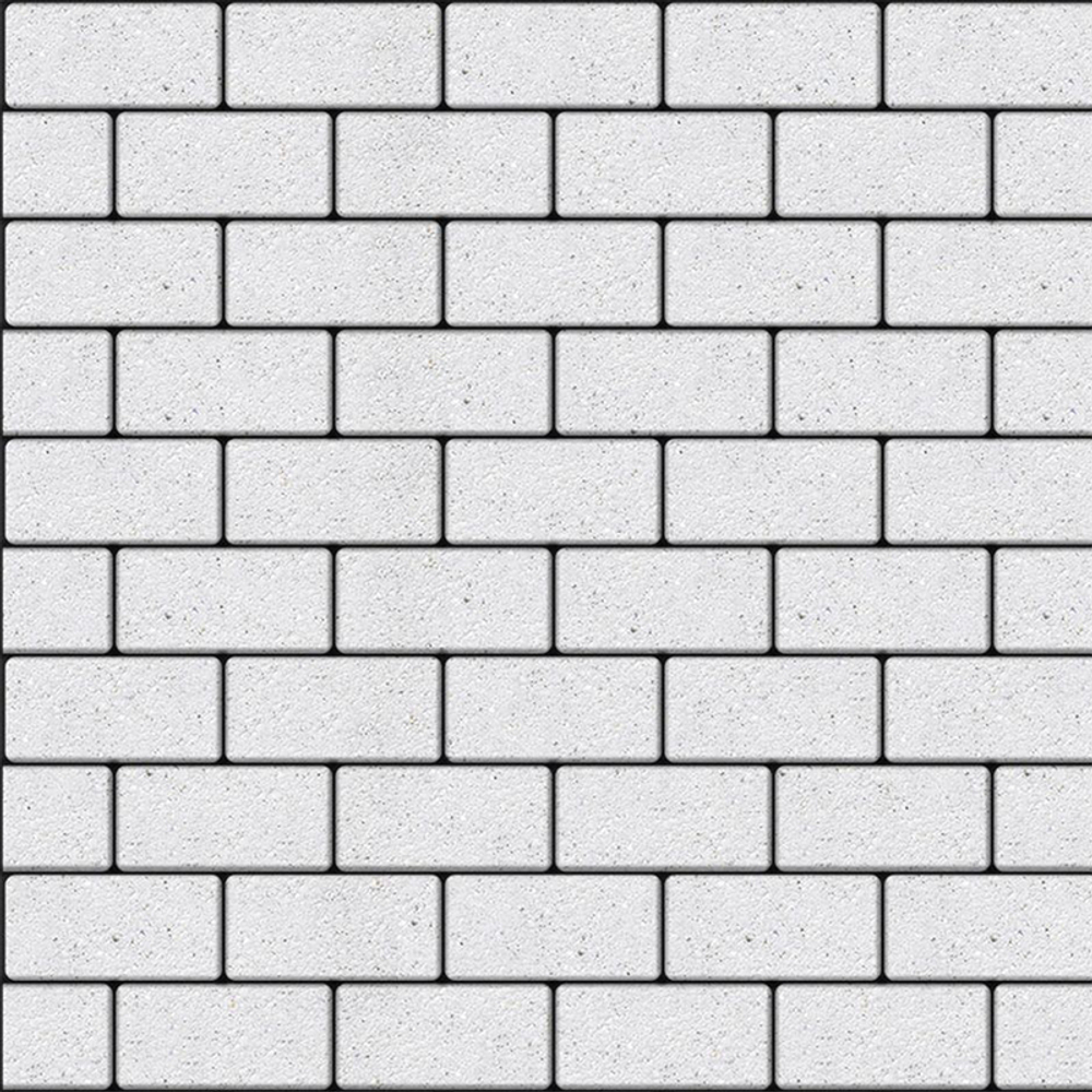 Тротуарная плитка ПРЯМОУГОЛЬНИК 200x100 мм - Стоунмикс Белый