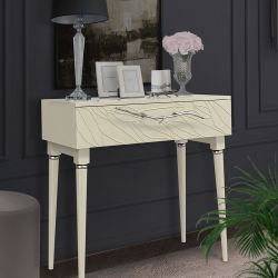 Консоль Арт Колор leaves Классик Сильвер Серый шелк