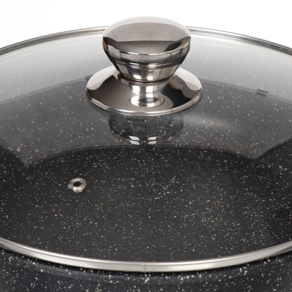 Сковорода алюминий, 28 см, антиприг, Горница, Гранит, с2854аг, с крыш, съем руч