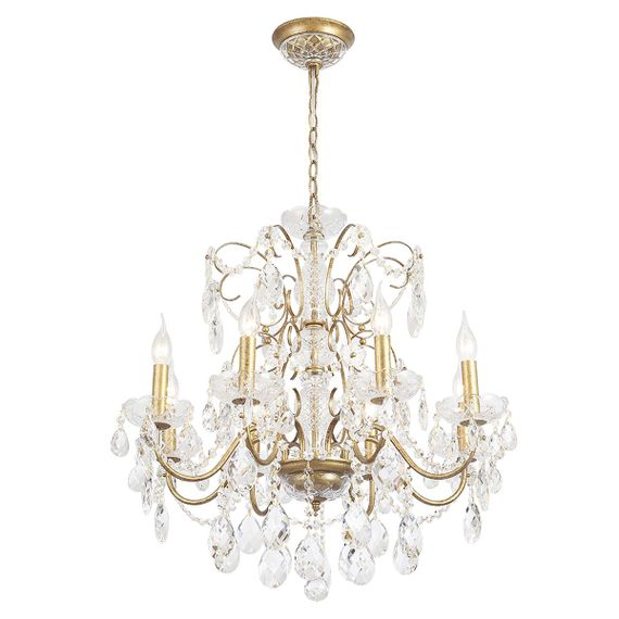 Подвесная люстра Crystal Lux Odelis SP8 Gold