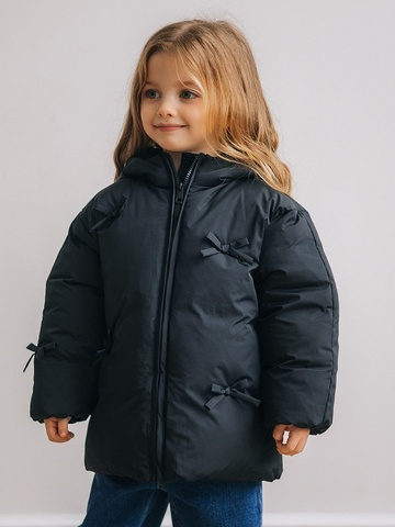 Куртка с бантиками, Черный