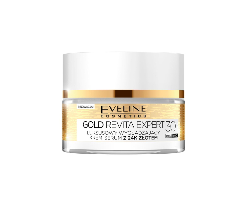 Eveline Cosmetics Gold Revita Expert - укрепляющий разглаживающий крем с золотом /  30+ 50  ml  / GTIN 5901761965407