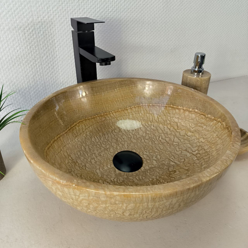 Раковина из оникса Bowl Sunset BO-66084 40*40*15 из натурального камня
