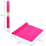 Бумага гофрированная (креповая) ДЛЯ ФЛОРИСТИКИ 110 г/м2, фуксия, 50х250 см, ОСТРОВ СОКРОВИЩ, 112544