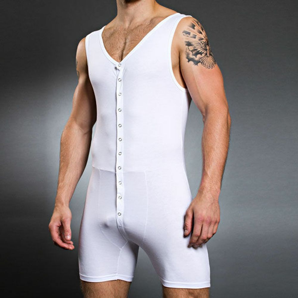 Мужское боди белое Doreanse Man Bodysuit 3010