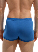 Мужские трусы-боксеры с фактурной широкой мягкой резинкой (Размер: M) (Цвет: зеленый)