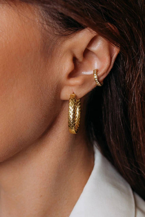 Серьги "Змеи" в золочении