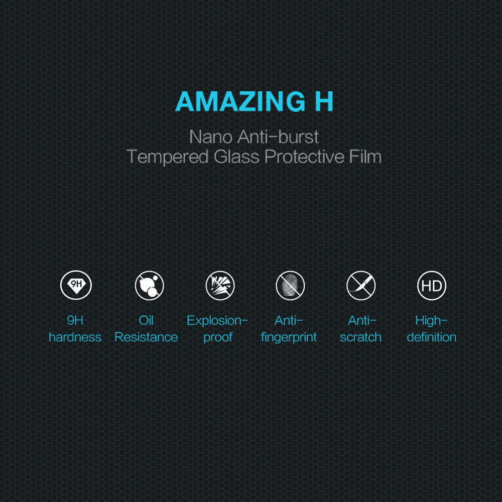 Защитное стекло с прозрачными рамками от Nillkin для iPhone 13 Pro Max и 14 Plus, серия H Anti-Explosion Glass Screen Protector