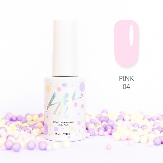 Гель-лак ТМ &quot;HIT gel&quot; №04 Pink, 9 мл