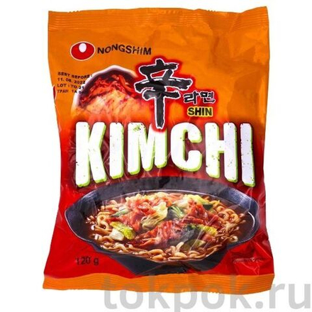 Лапша рамен cо вкусом кимчи Nongshim, 120 гр