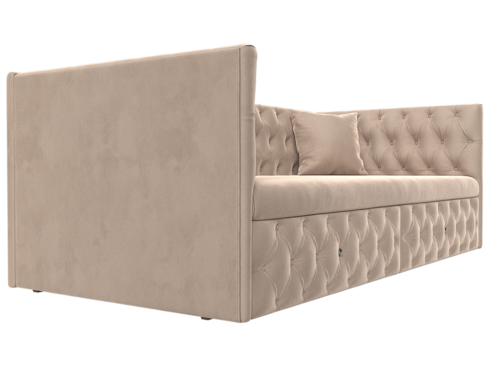 Диван детский прямой Найс, Бежевый, Велюр, 107101