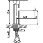 Смеситель для раковины Oute T40 T40401