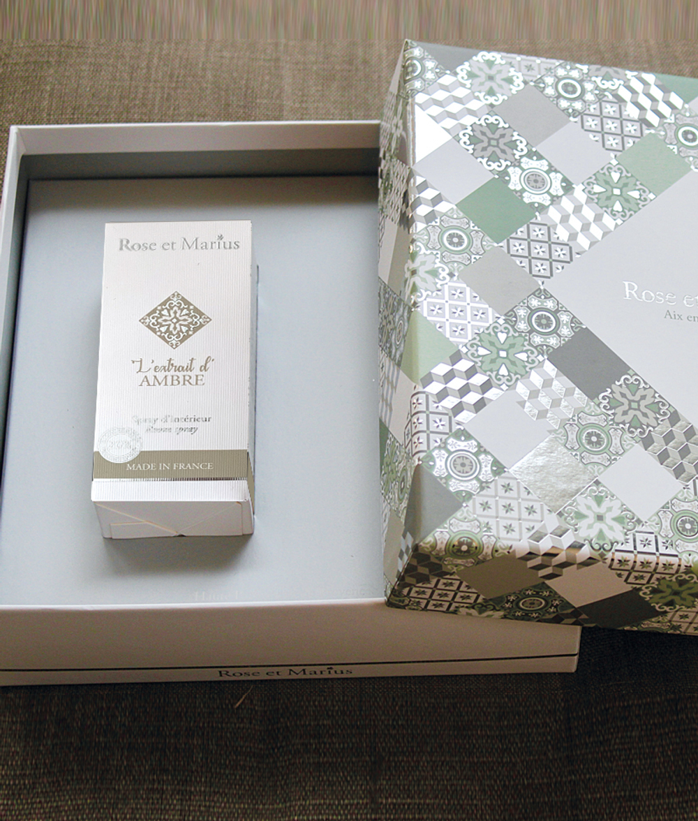 Ароматический диффузор и спрей парфюмированный 100мл Rose et Marius Coffret Ambre CAR-AMB