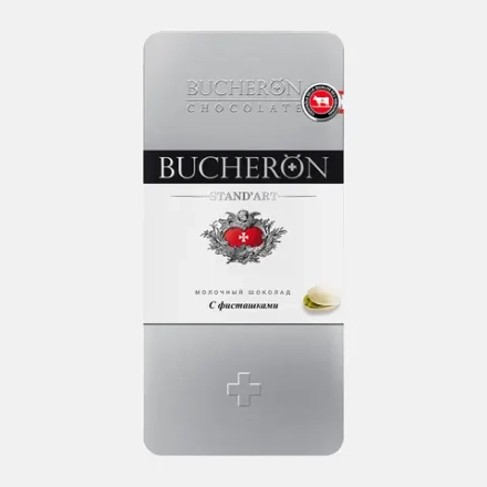 Шоколад молочный Bucheron Standart с фисташками 100г
