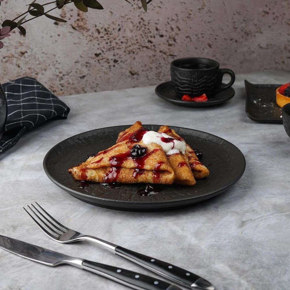 Тарелка d 23 см Black Raw Wood P.L. Proff Cuisine [6]