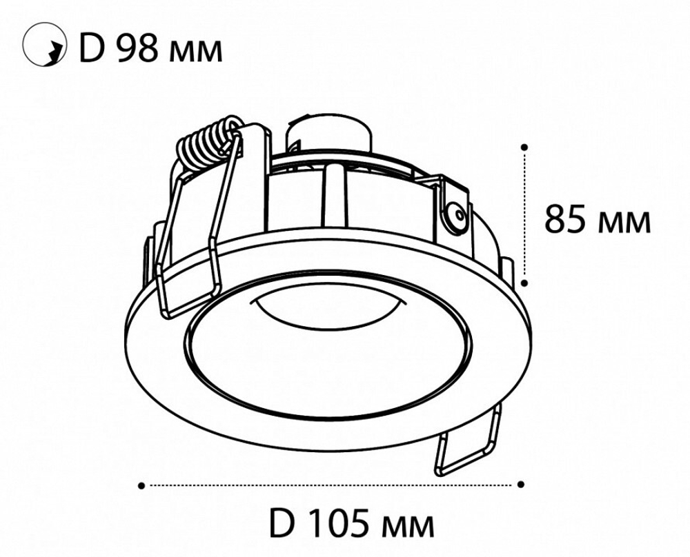Встраиваемый светильник Italline DE-200 DE-200 white
