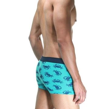 Трусы мужские боксеры бирюзовые с принтом DARKZONE DZN2635