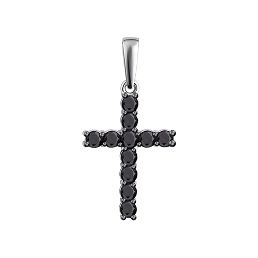 Подвеска из серебра с фианитами