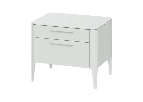 Тумба прикроватная Type 2 ящика ширина 60 см (белый)