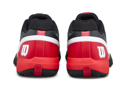 Мужские кроссовки теннисные Wilson Rush Pro 5 Clay - black/infrared/white
