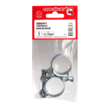 ХОМУТ ШАРНИРНЫЙ СТРОЙБАТ БЕЛЫЙ ЦИНК 32-35ММ 2ШТ