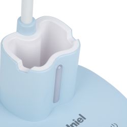 ULM-D150 15W-3000-6500K-DIM BLUE Светильник настольный светодиодный с подставкой под телефон и канцелярские принадлежности. С ночной подсветкой. Сенсорный выключатель. Диммер. Голубой. TM Uniel