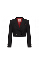 Пиджак укороченный «MD BASE» в черном