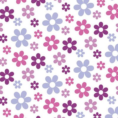 Buy Spring floral fabric flowers white pink