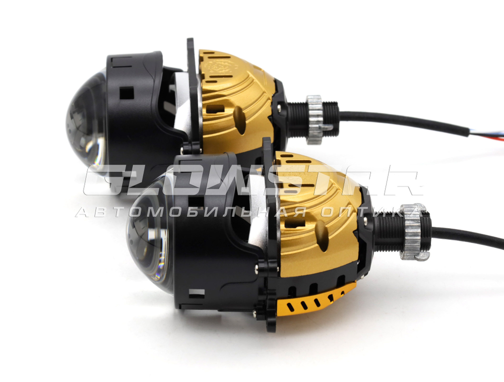 Билед модули Aozoom A15 PRO 4300K 2026, 3.0 дюйма, 2 чипа, 12V, 58W/65W, крепление 3R и съемное гаечное (комплект, 2шт)