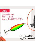 Блесна колебалка Kuusamo Latka 70/14 BLU/R-S