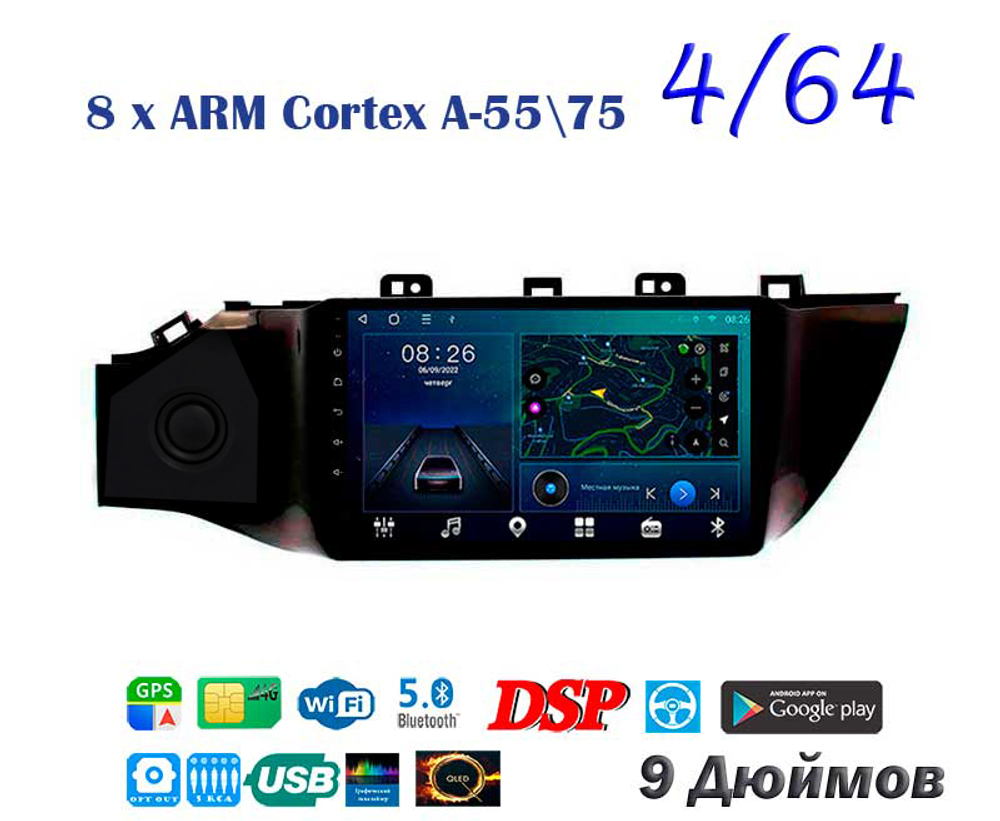 Topway TS10 4+32GB 8 ядер для Kia Rio 2020-2021