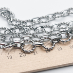 Цепочка, цвет серебро, размер звена 12 мм, цена за 50 см