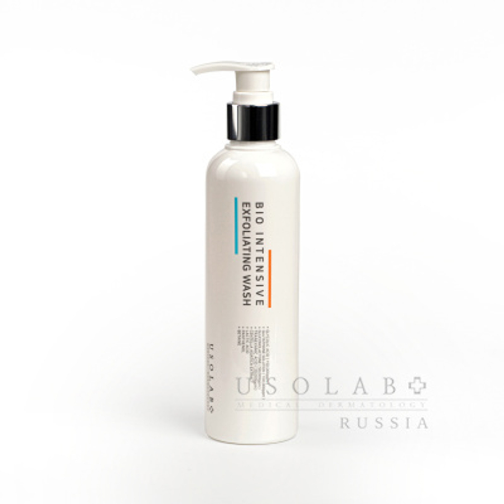 USOLAB Очищающий гель на основе АНА 15% и транексамовой кислоты, 250мл | Bio Intensive Exfoliating Wash