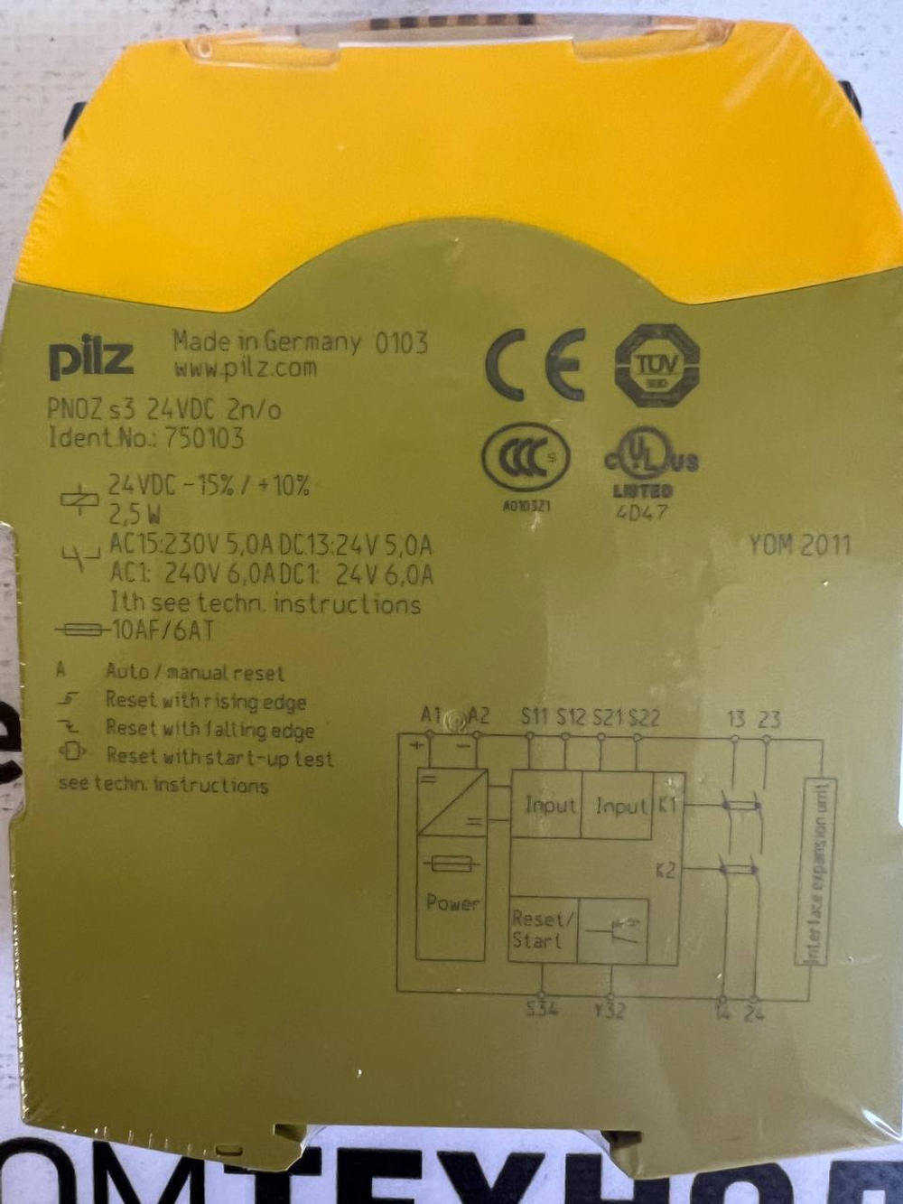 PILZ PNOZ S3 C 24VDC 2 N/0