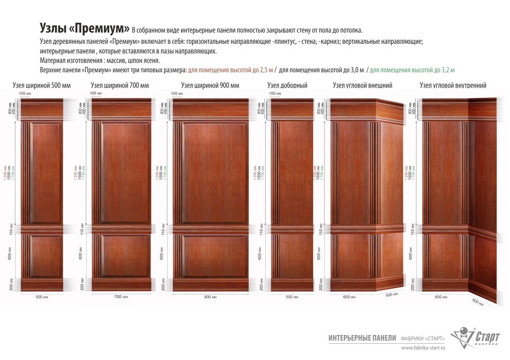 Интерьерные панели Ливерпуль Премиум 900мм  (№4)