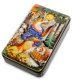 Народные промыслы ШК-55/ 97 Шкатулка «Колобок» исп. Земина