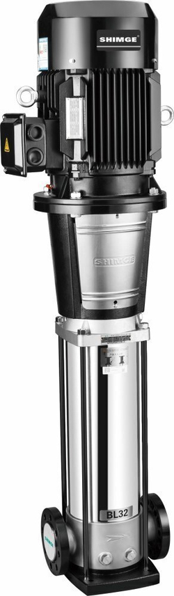 BL Вертикальный многоступенчатый центробежный насос из нержавеющей стали с чугунными вставками, DN25 (до +68°С) для воды