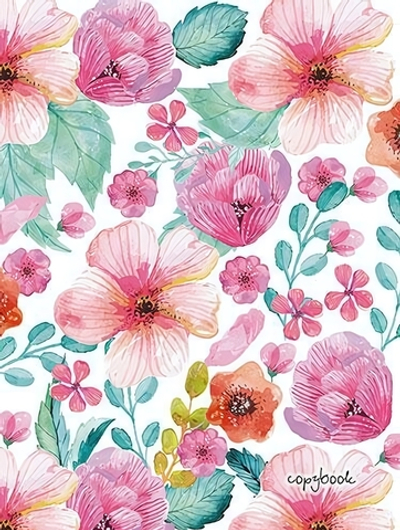 Тетрадь А5 48л. клет. "Цветочная акварель" (Апплика)