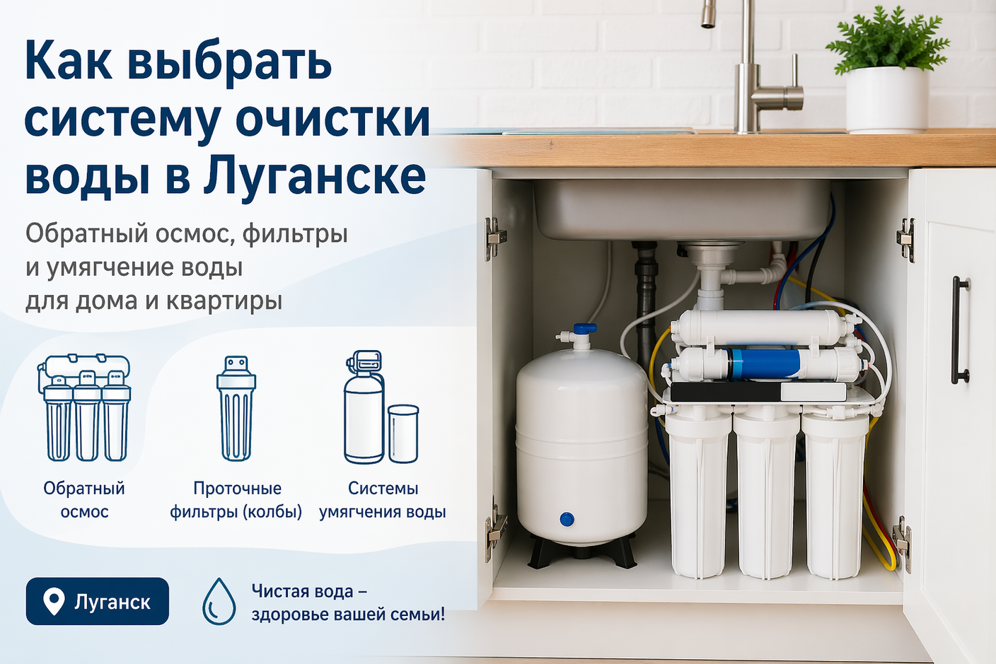 Как подобрать обратный осмос для дома или квартиры