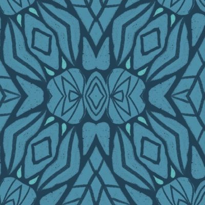 Синие узоры 2