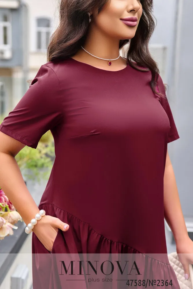 Платье 2364-бордо Minova