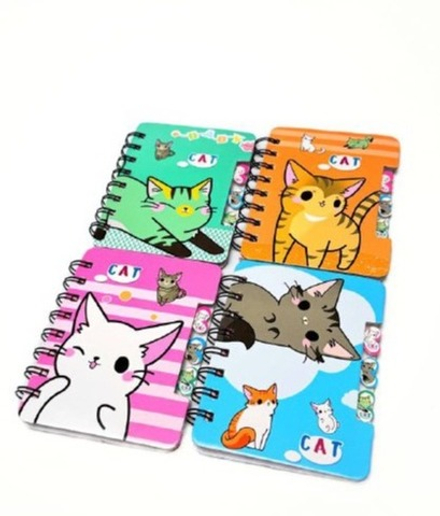 Блокнот "Котики" 12 см оптом