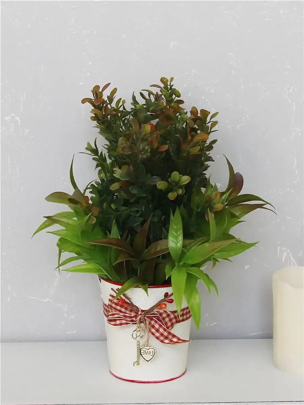 Композиция из искусственных растений "Прованские травы"