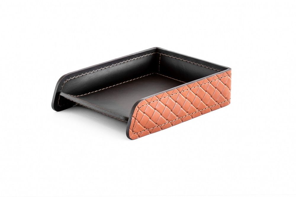 Премиум набор Классика для начальника из кожи FG Tan treccia/шоколад 15 предметов