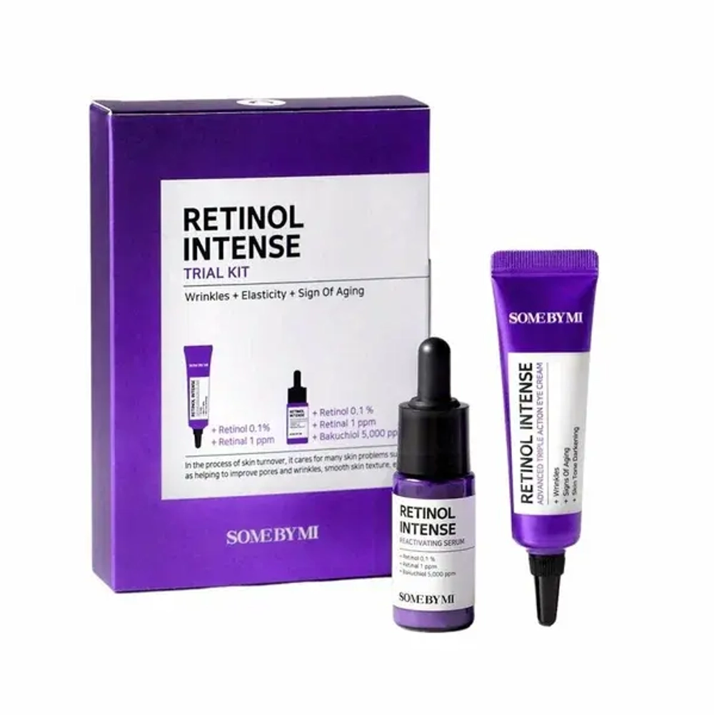 SOME BY MI Набор для лица Retinol Intense (крем для кожи вокруг глаз 10мл + антивозрастная сыворотка 10мл)