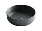 Умывальник чаша накладная круглая (цвет Темный Антрацит Матовый) Element 390x390x120мм