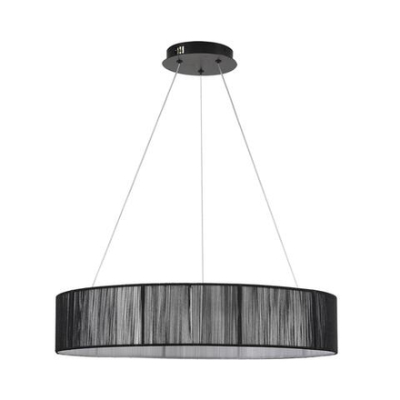 8371/40L LEDIO LN26 258 черный, металл/текстиль/силикон Люстра подвесная LED 40W 3000/4000/6000K 220V KAVA