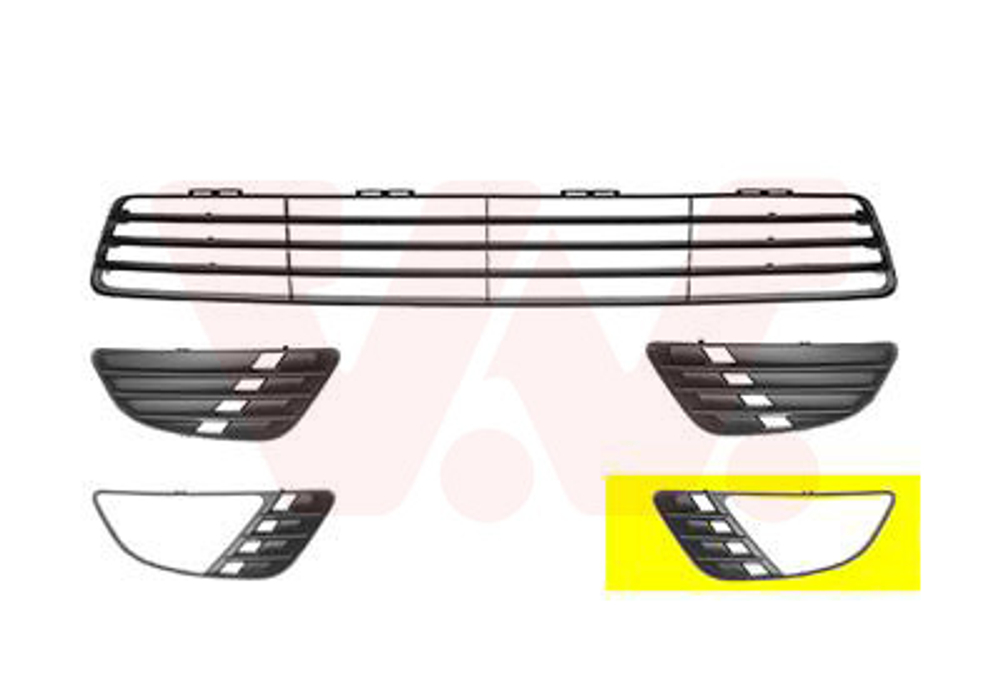 VAN WEZEL - 1805593-VAN - Ventilation Grille, bumper - Povrat artikla narucenog iz Njemacke nije moguc.