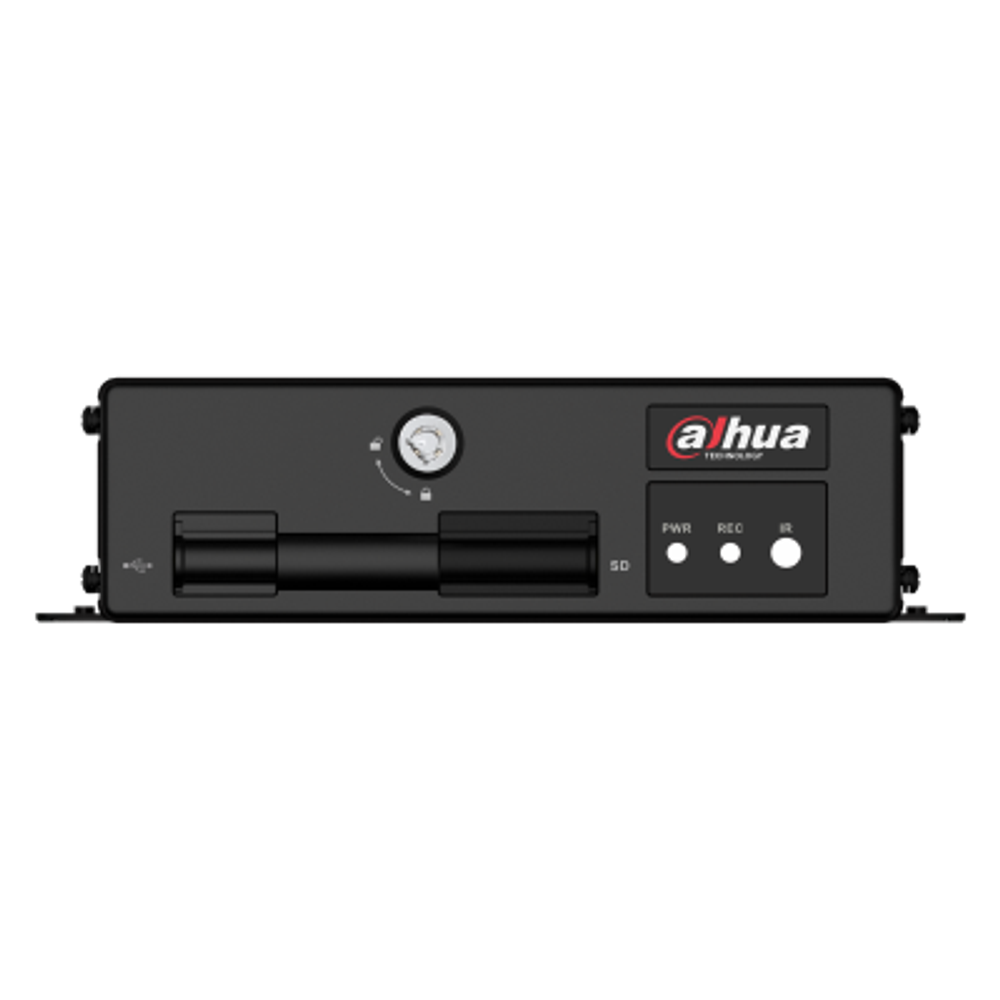 DHI-MXVR1004-GFWI Мобильный XVR видеорегистратор c ИИ, Поддержка 4* HDCVI/AHD/TVI/IP/CVBS, сжатие: H.265/H.265+/H.264/H.264+, Поддержка 4 каналов1080P@25к/с