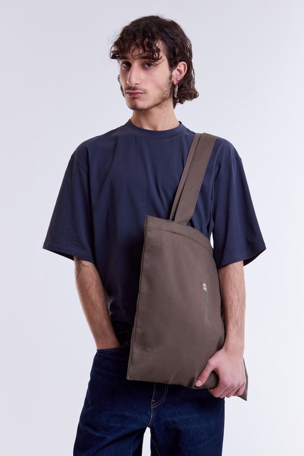 Шоппер Ромашка коричневый - фото 6